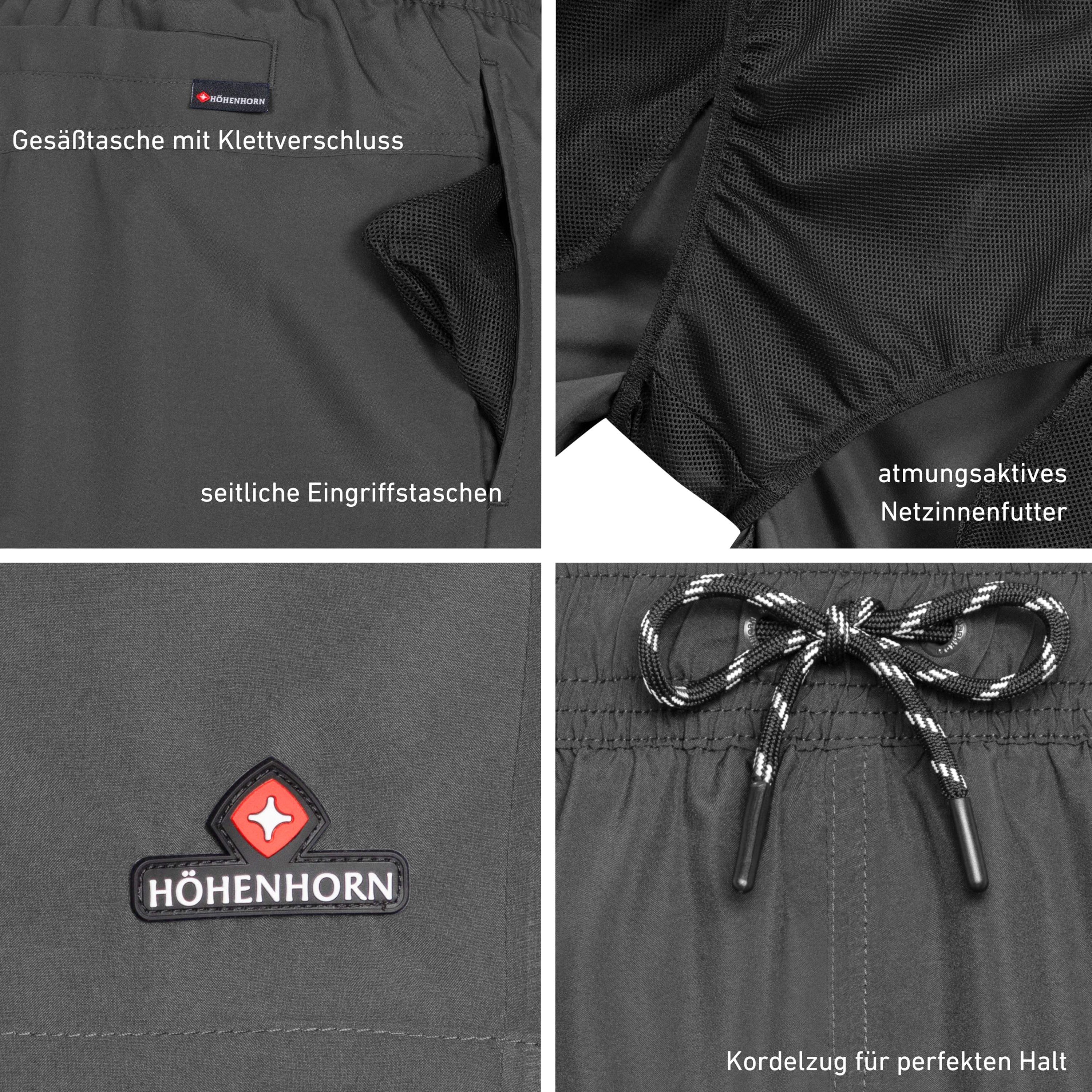 Höhenhorn Badeshorts Wellenmaster Herren Badehose Schnelltrocknend für Männer – Bild 5 von 5