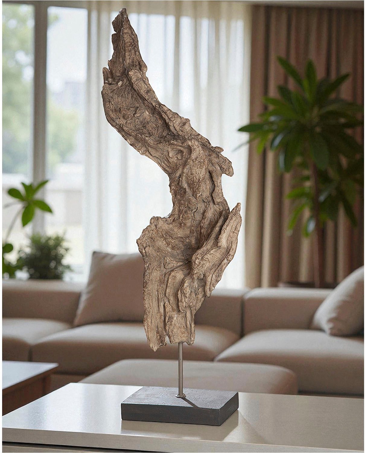 GILDE Dekoobjekt Baumwurzel (1 St), Höhe 69 cm, in Treibholz-Optik, dekorativ im Esszimmer & Wohnzimmer