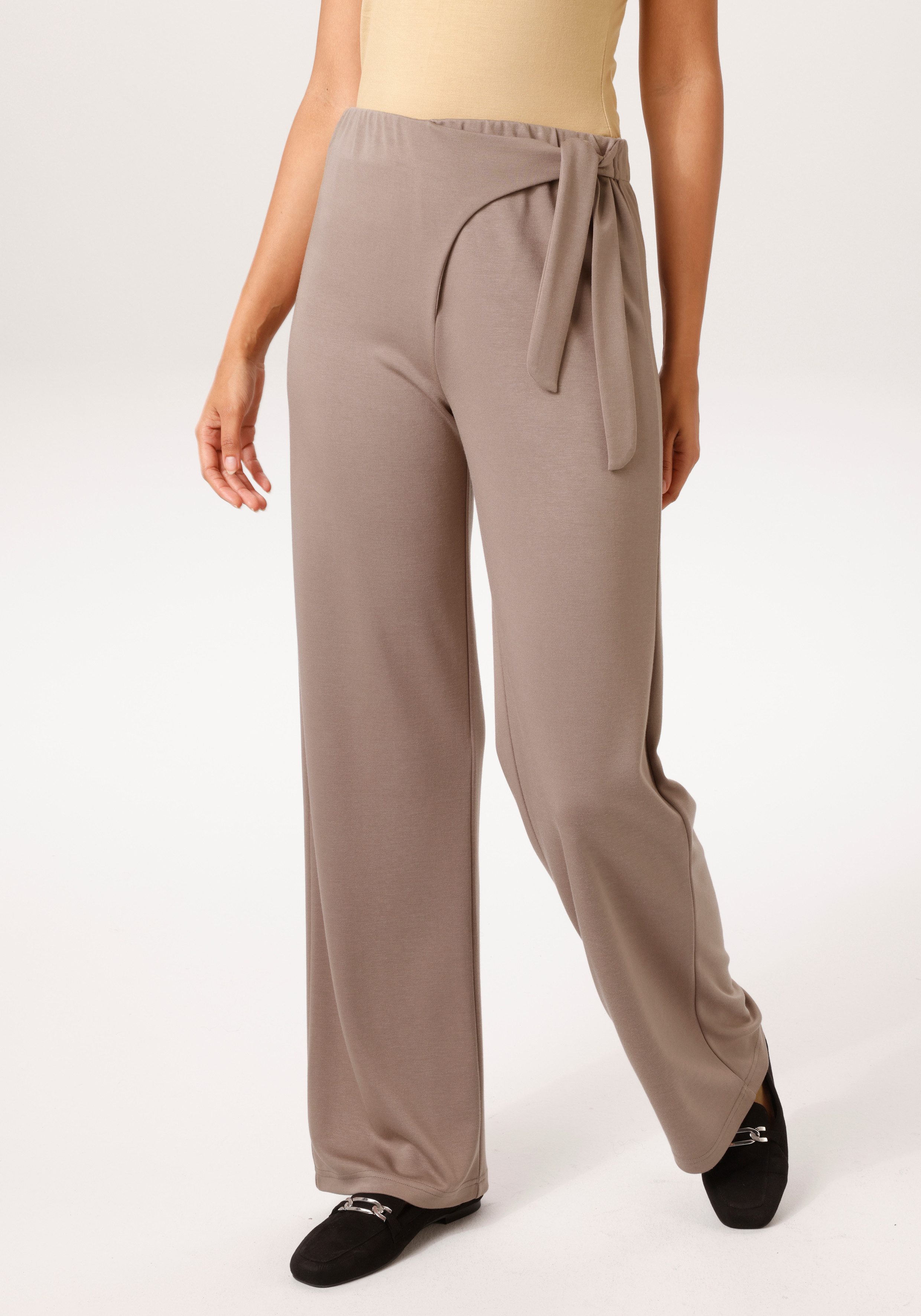 Aniston CASUAL Schlupfhose mit seitlichem Bindeband - NEUE KOLLEKTION günstig online kaufen