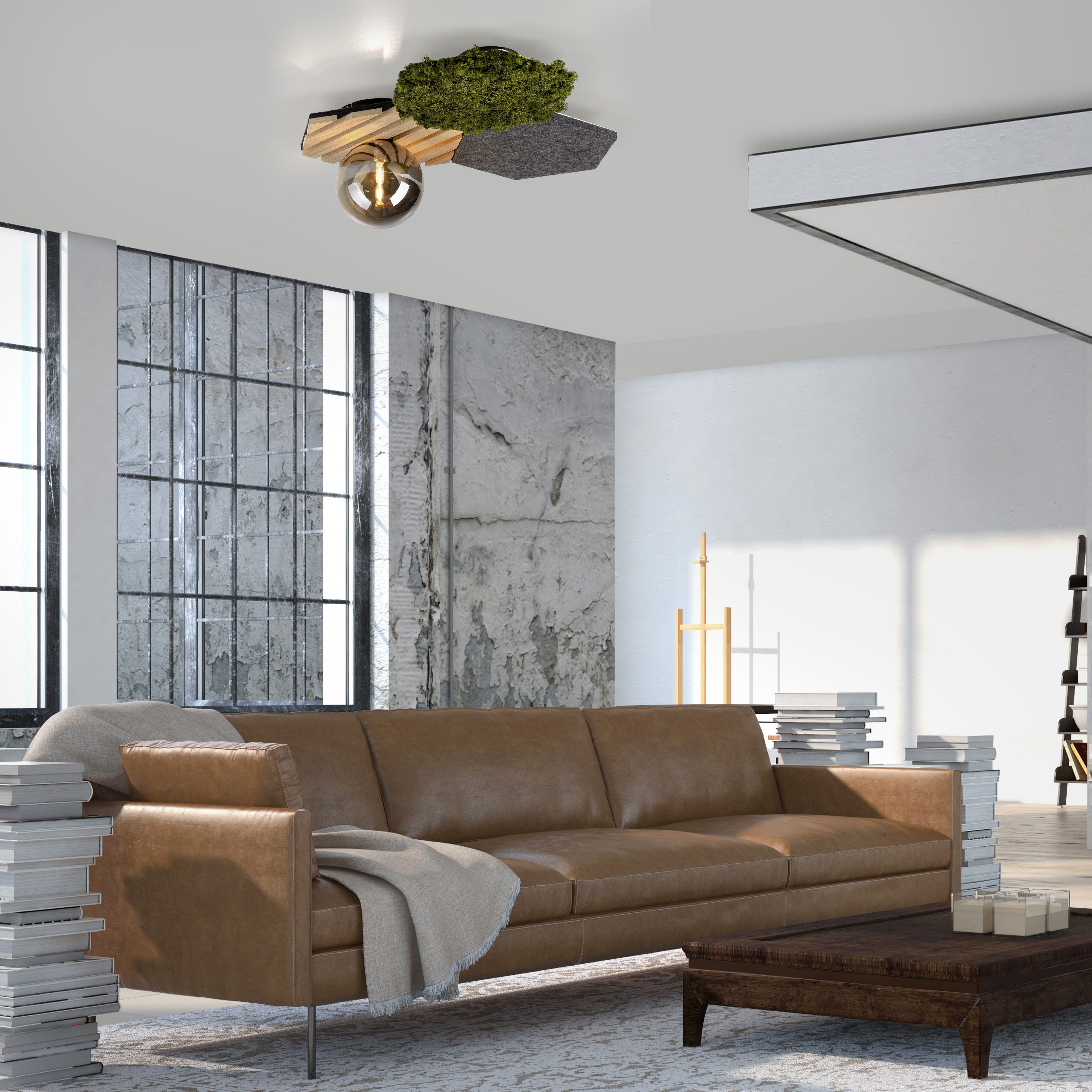 JUST LIGHT Wandleuchte GREEN HEX, Ein-/Ausschalter, günstig online kaufen