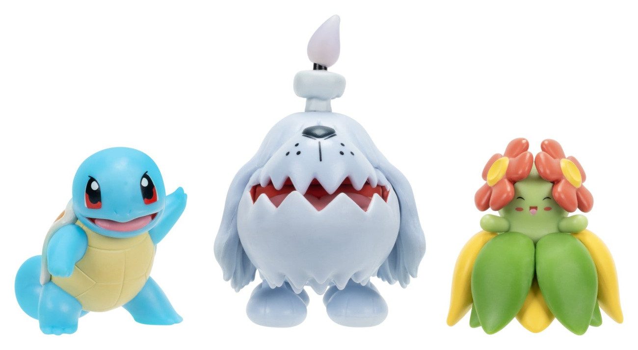 Jazwares Actionfigur Pokémon Battle Figure Actionfiguren 3er-Pack Schiggy, Gruff & Blubella