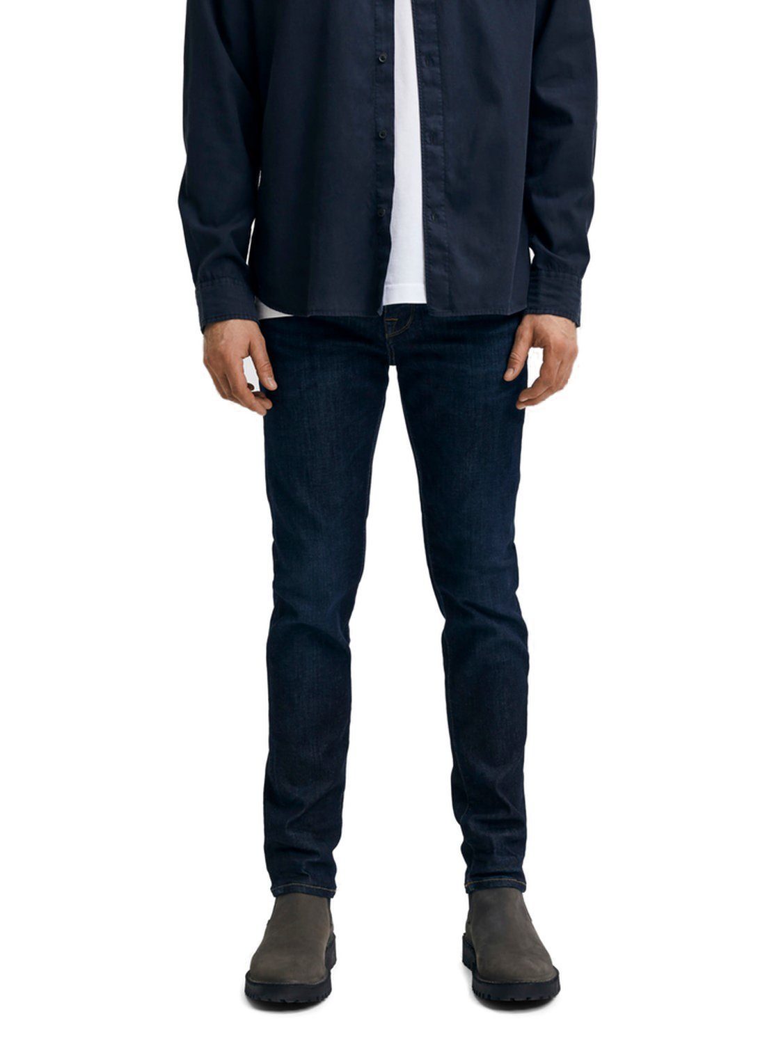 SELECTED HOMME Slim-fit-Jeans SLH175-SLIMLEON 6291 aus Baumwollmix