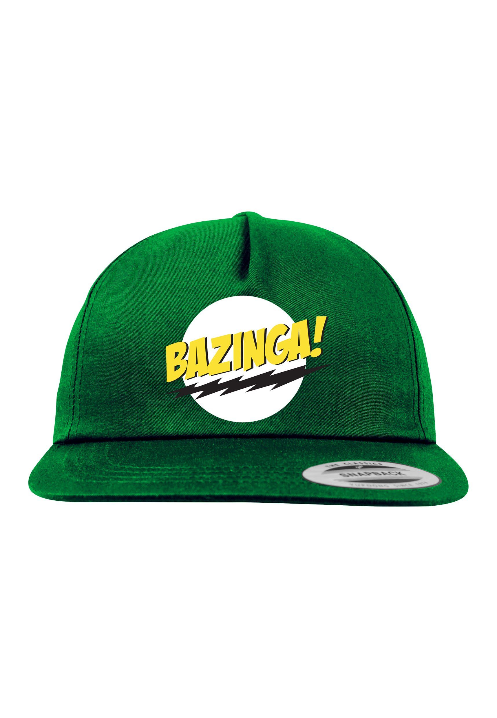 Youth Designz Baseball Cap Cap Flaschengrün Logo modischer Stickerei Kinder mit Bazinga