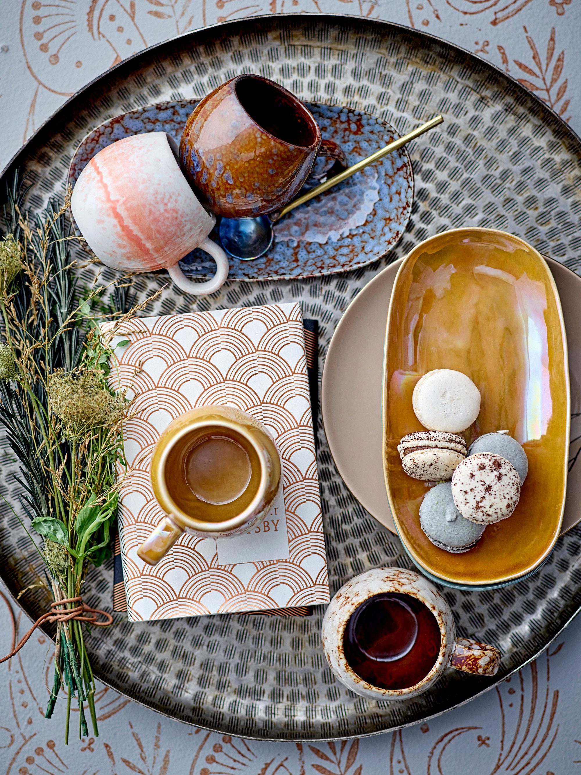 Bloomingville Tasse Bloomingville Paula Tasse, Braun, Steingut, Steingut