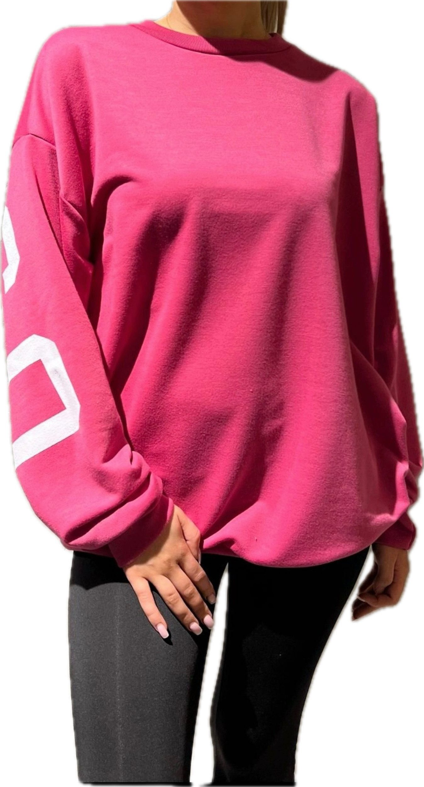 Worldclassca Longsweatshirt Worldclassca Oversized Sweatshirt CHICAGO Langarmshirt Puli Oberteil