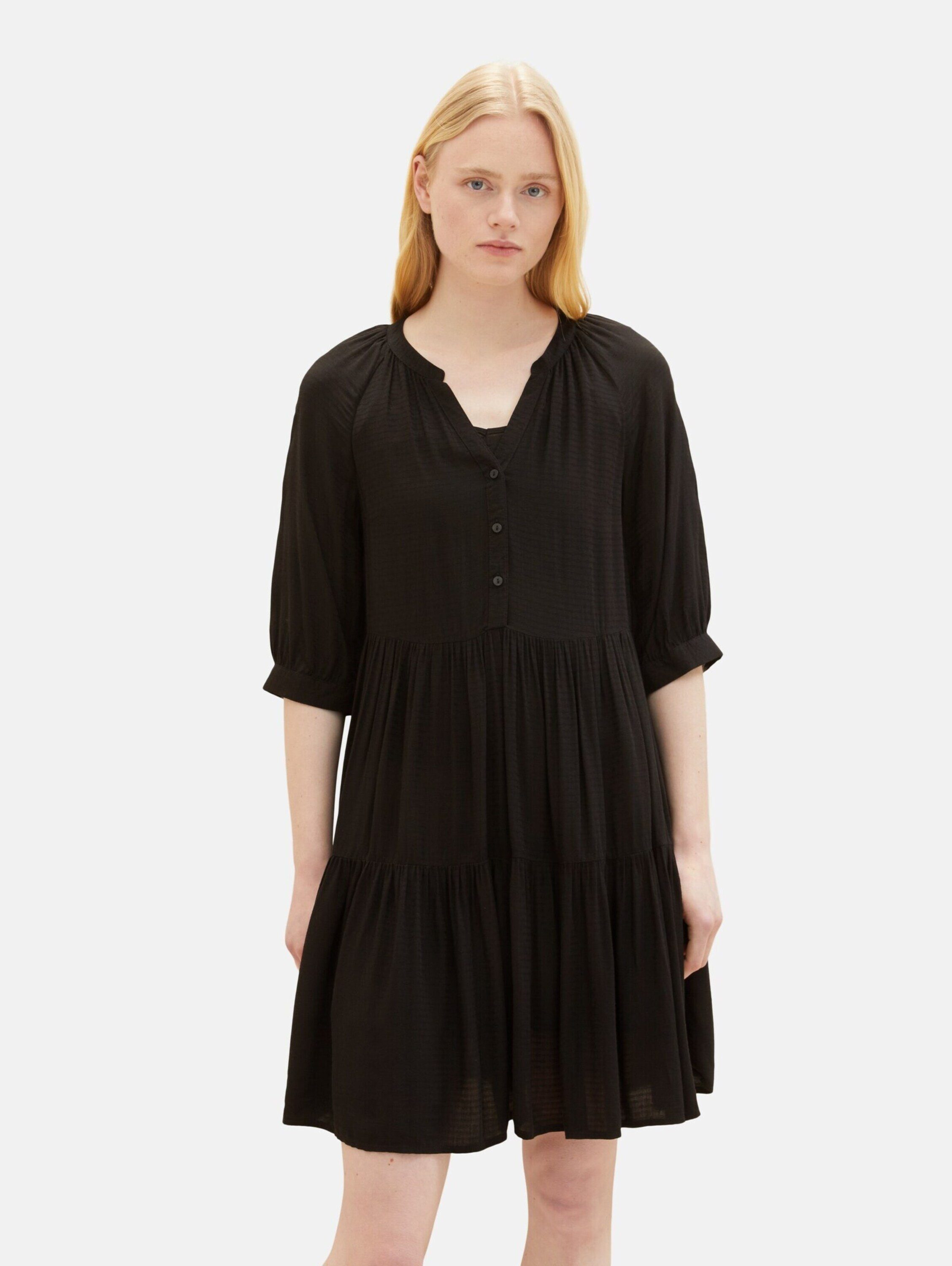 TOM TAILOR Midikleid (1-tlg) Drapiert/gerafft