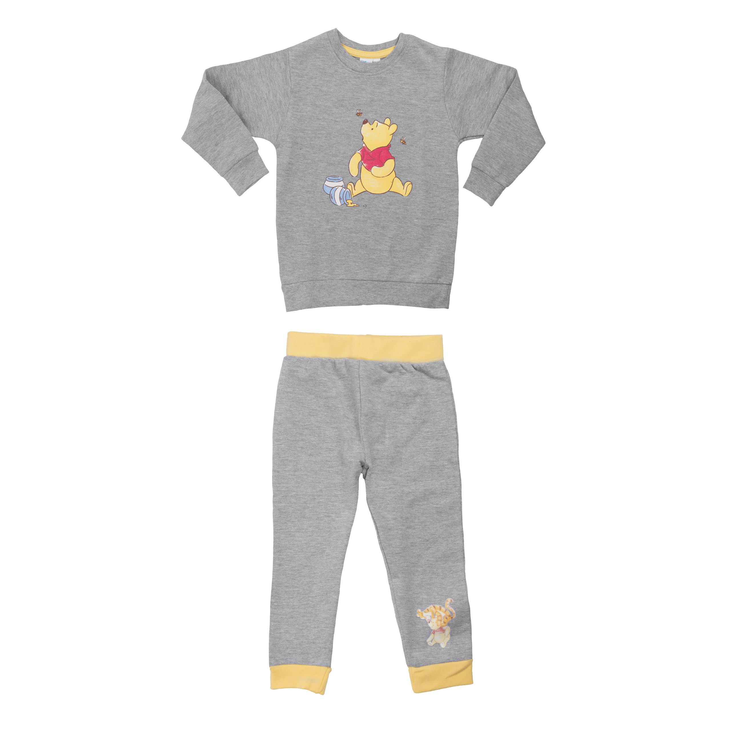 United Labels® Shirt & Hose Disney Winnie Puuh Baby Set Unisex 2-Teiler Grau