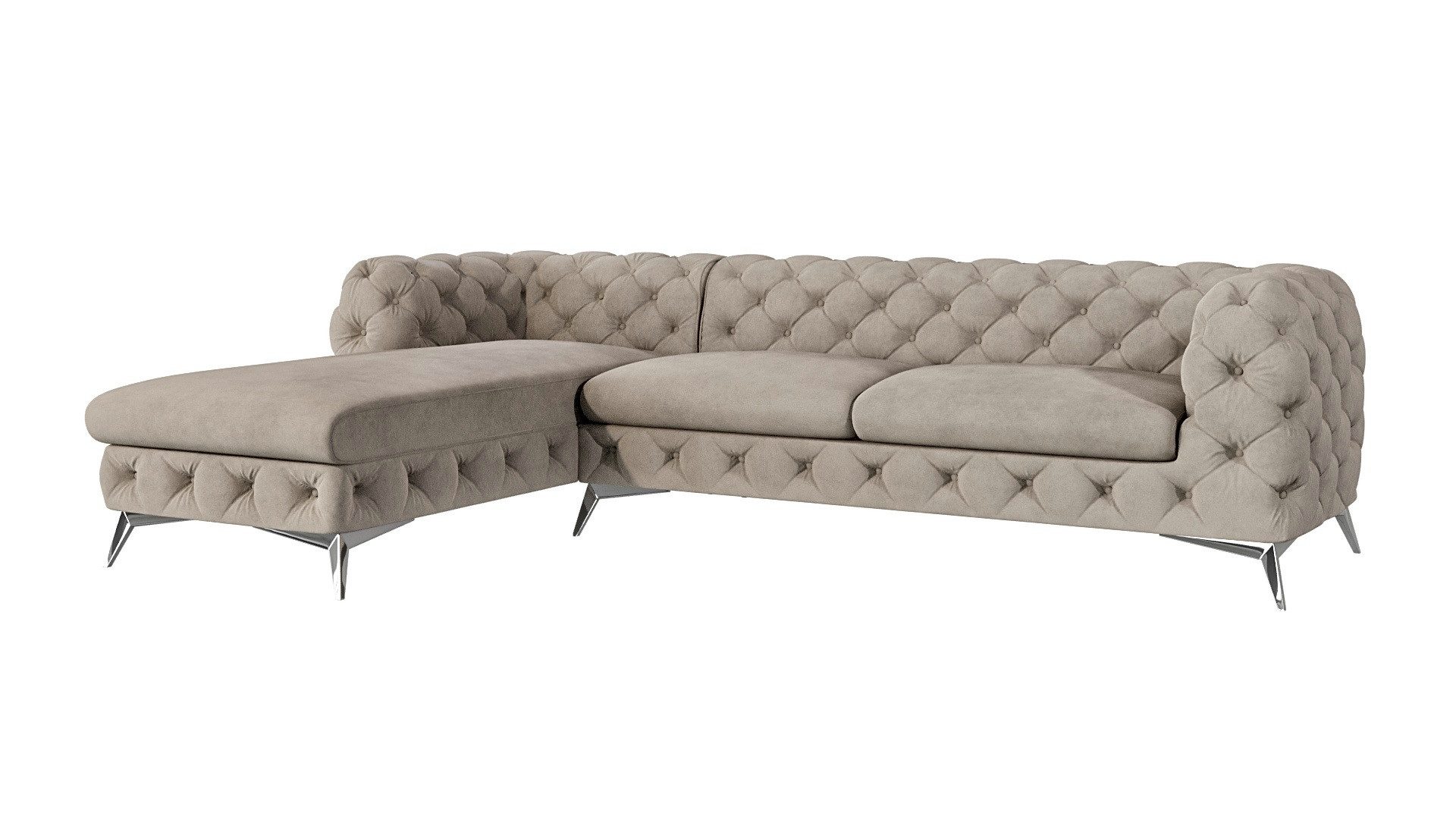 S-Style Möbel Ecksofa Kalina, Chesterfield mit günstig online kaufen