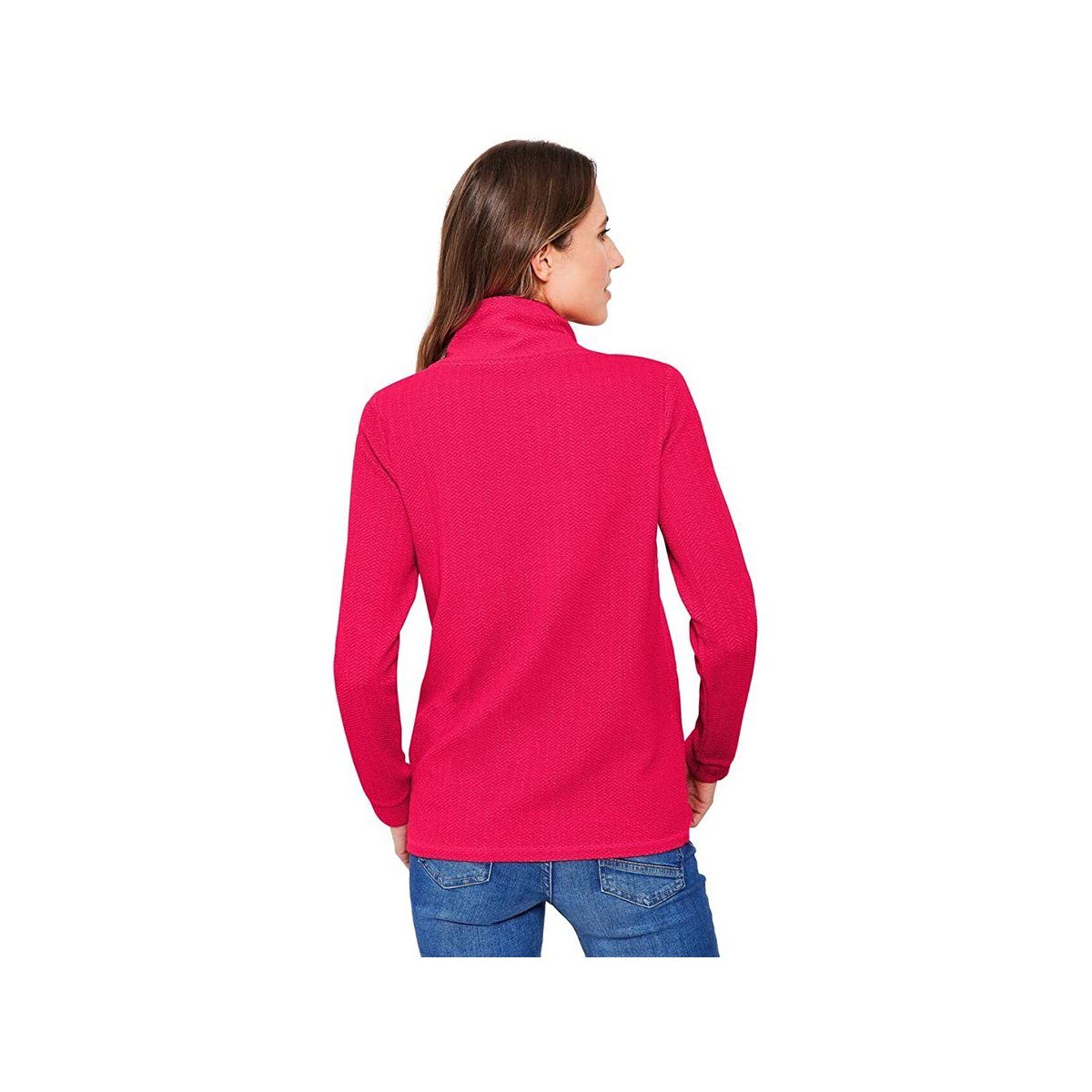Cecil Sweatshirt regular fit (1-tlg) fuchsia pink fresh