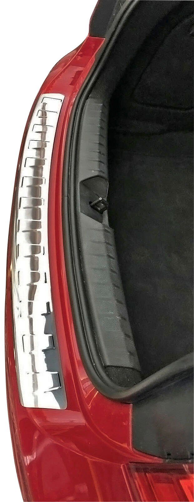 F21, Edelstahl Zubehör BMW chrom ab poliert, für RECAMBO 2011, 1er; mit F20, Ladekantenschutz, Abkantung