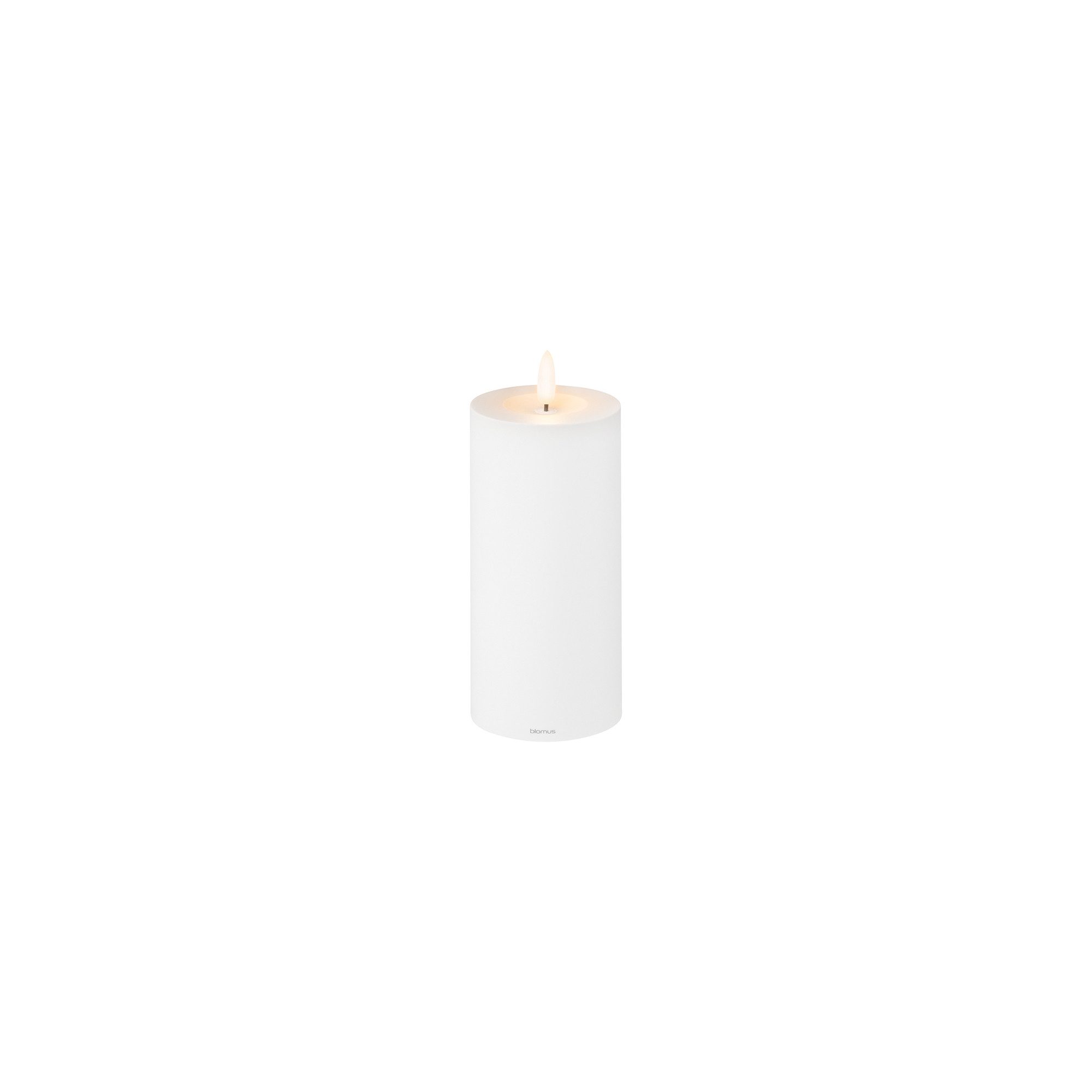 blomus LED-Kerze -NOCA- Stumpenkerze, flammenlose Kerze: Indoor & Outdoor (1-tlg), beruhigender Kerzenschein, In- und Outdoor, Steuerbar