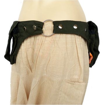 SIMANDRA Gürteltasche Bauchtasche Blatt, mit 4 Taschen I Hüfttasche individuell verstellbar + Reißverschluss + Druckknopf