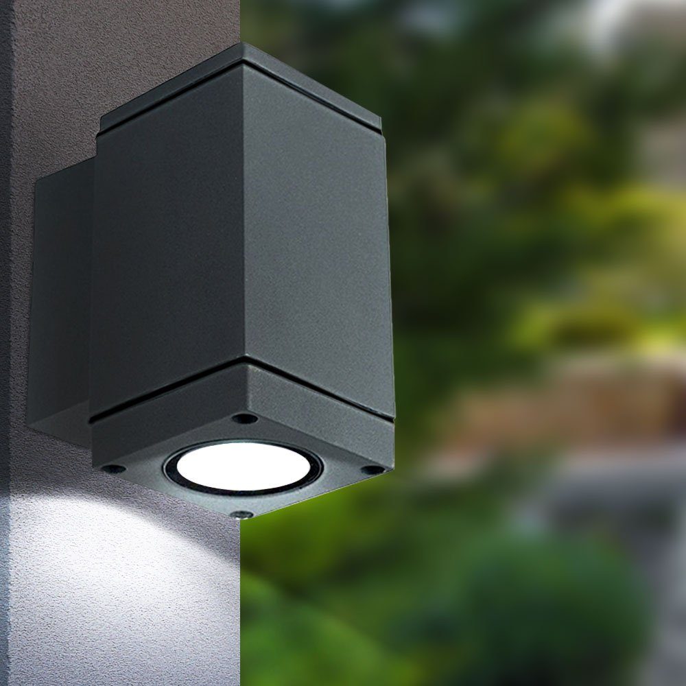 AußenWandleuchte, Design Wand Lampe DOWN ALU Außen Terrassen
