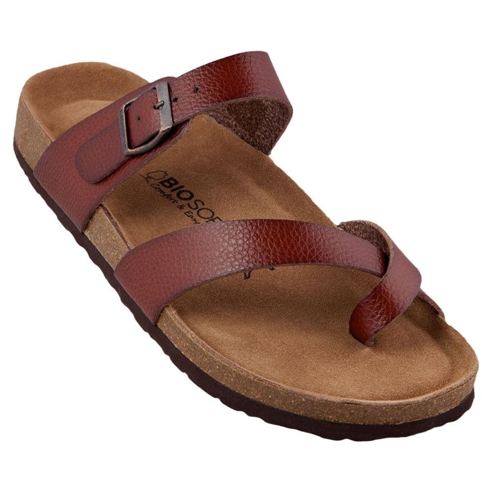 Biosoft Comfort & Easy Walk Biosoft Herren Sandalen Zehentrenner Leder Opti günstig online kaufen