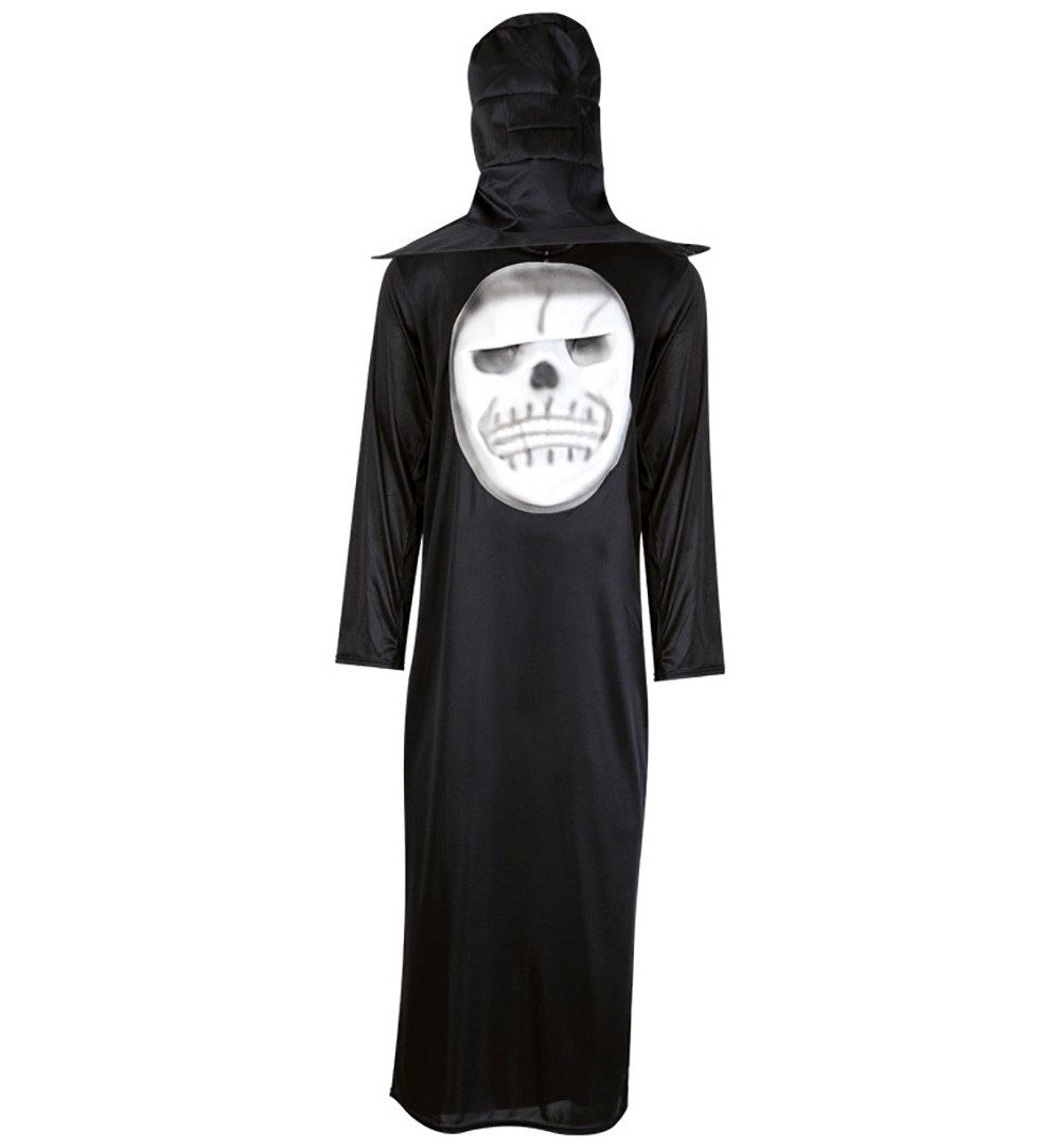 Fries Zombie-Kostüm Horror Zombie Totenkopf Robe Kostüm mit Hut Maske mit Haaren Halloween
