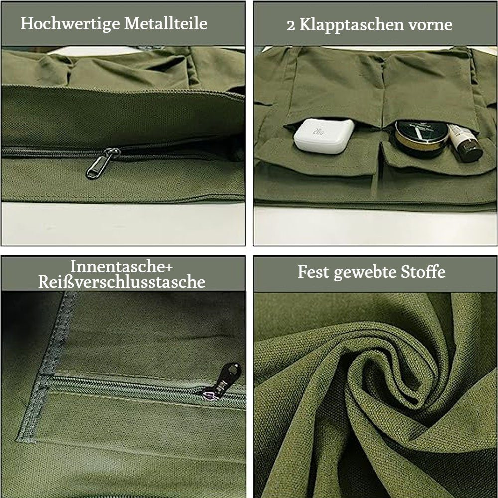 VIVIHEYDAY Umhängetasche Canvas Tasche Damen Herren Schultertasche, Canvas Tote Bag, Damen-Schultertasche