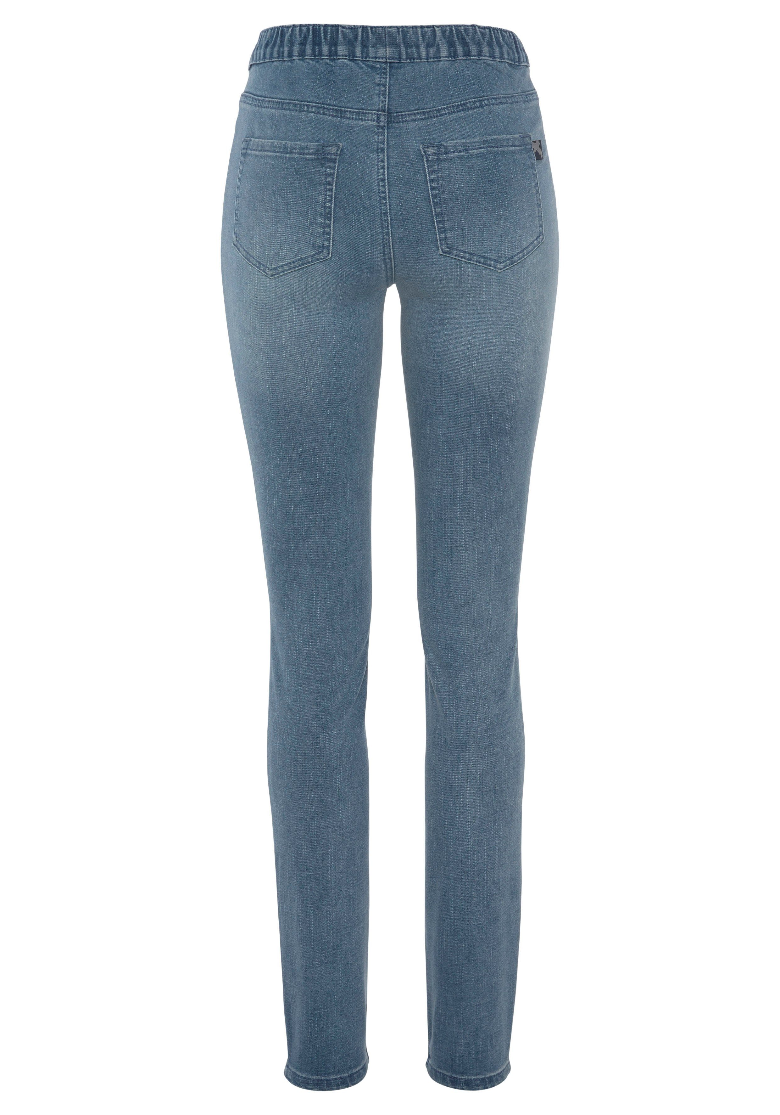 Arizona Jeansjeggings mit leichtem Thermo Effekt extra-eng geschnitten, hohe Leibhöhe, mit Coinpocket