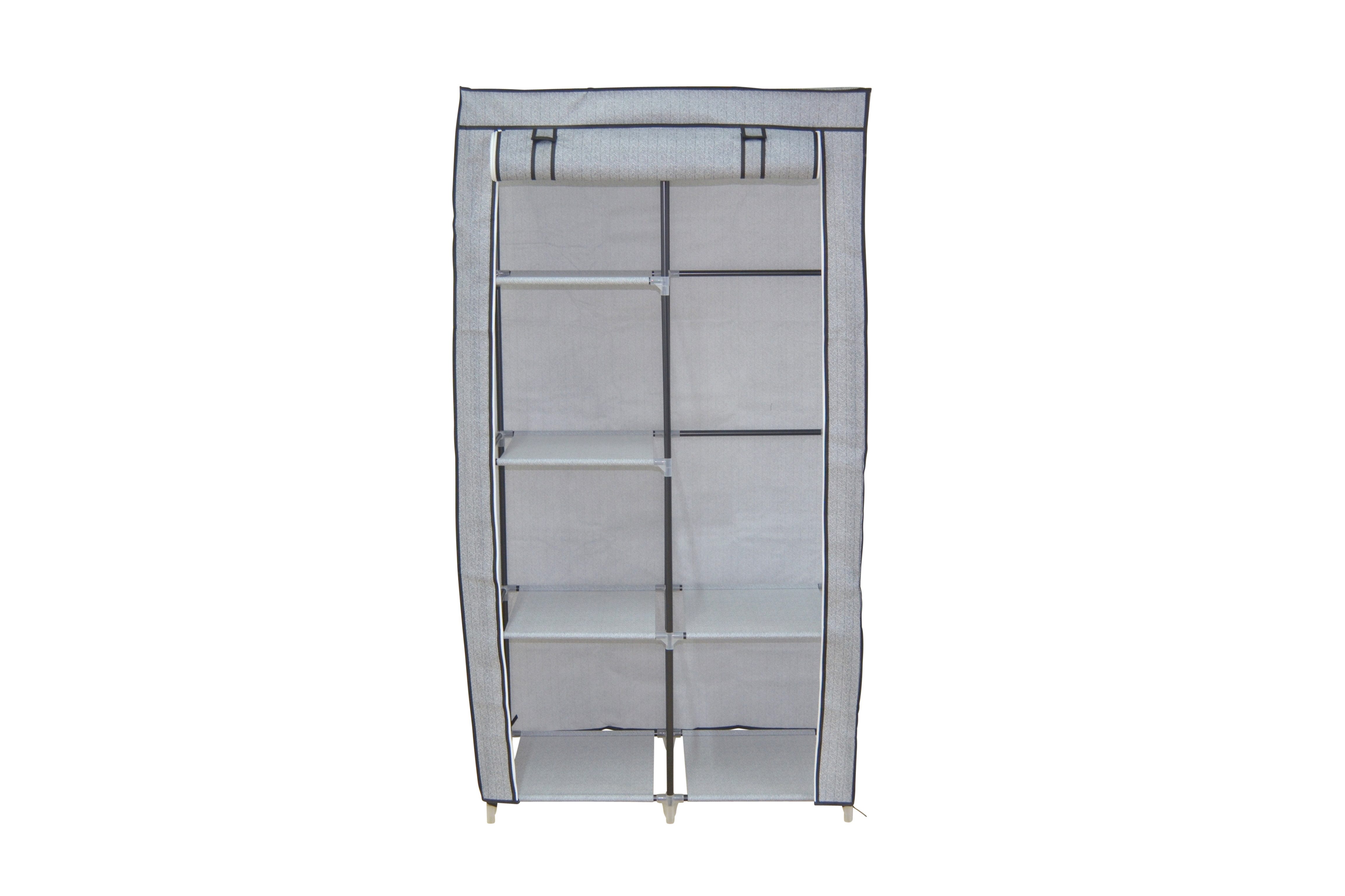 moebel-direkt-online Kleiderschrank Textil-Kleiderschrank mit Ablageböden u günstig online kaufen