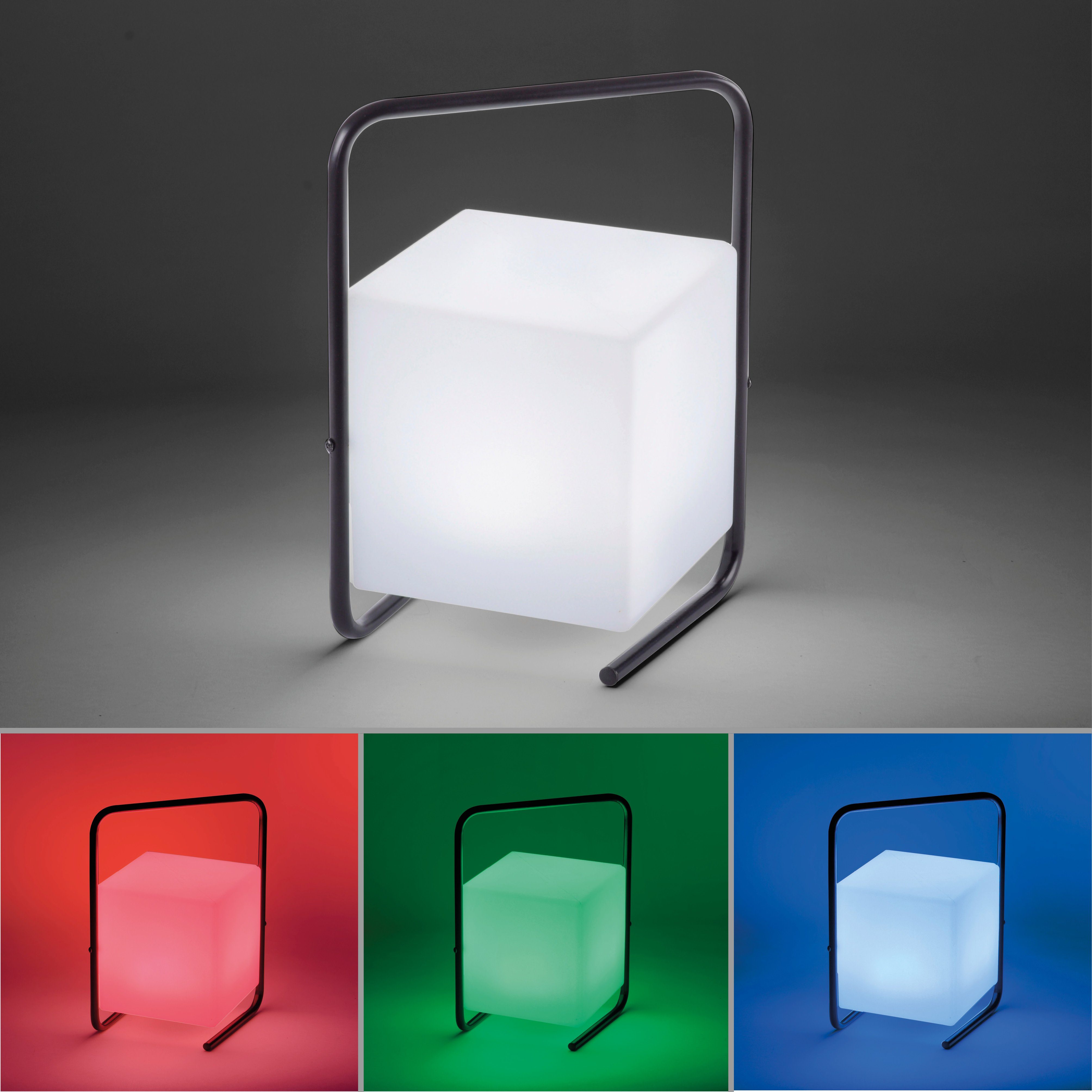 JUST LIGHT LED Außen-Stehlampe KENO, LED fest integriert, Warmweiß, LED
