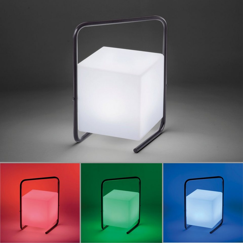 Leuchten Direkt LED Außen-Stehlampe KENO, LED fest integriert, Warmweiß, LED,  Mobile Tischleuchte