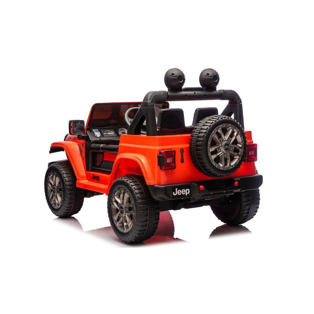 Wisam Elektro-Kinderauto Jeep Rubicon 4x4 Elektrofahrzeug DK-JWR556 4x200W 24V Orange