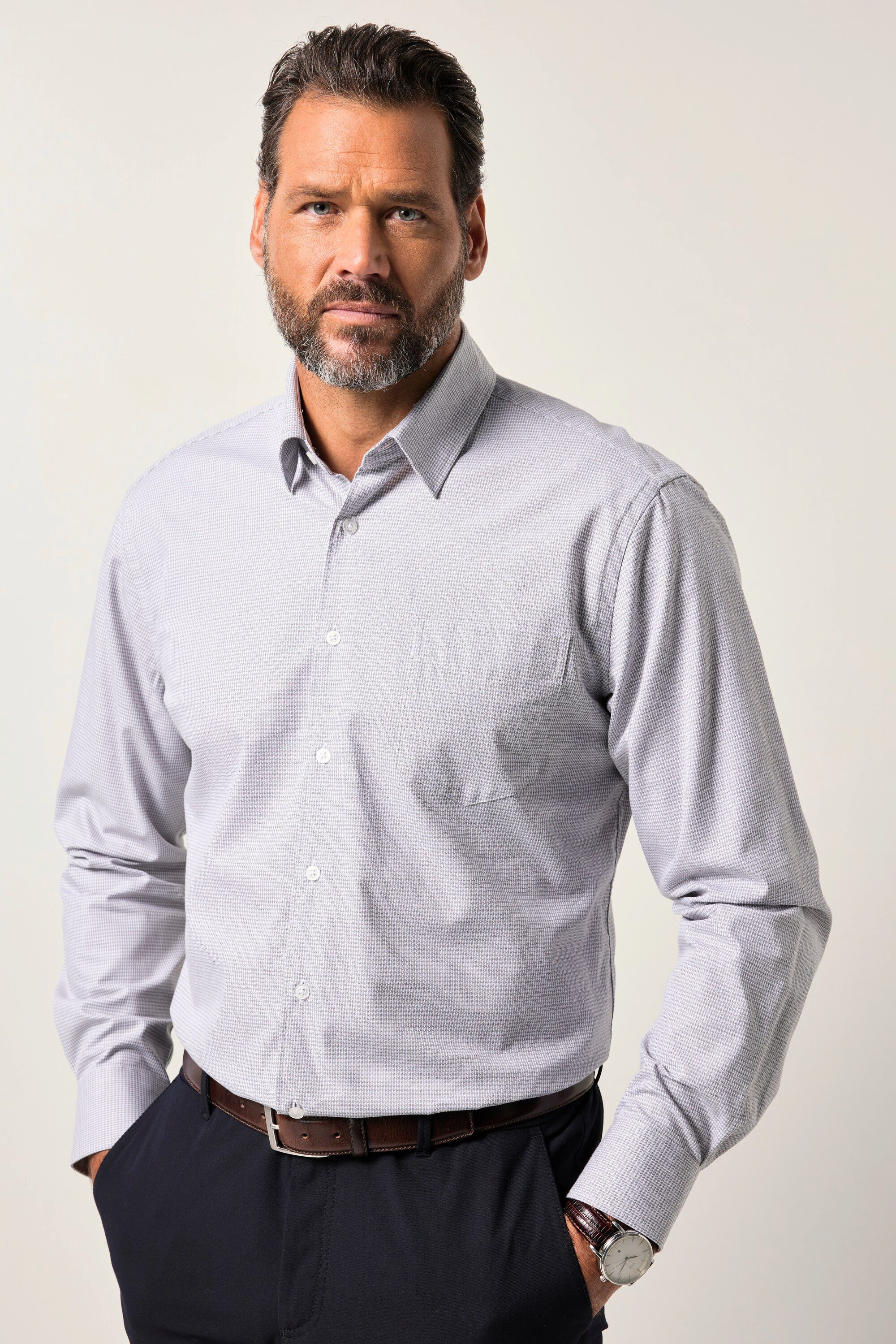 Businesshemd JP 1880 Business-Hemd Langarm Kentkragen bis 8 XL