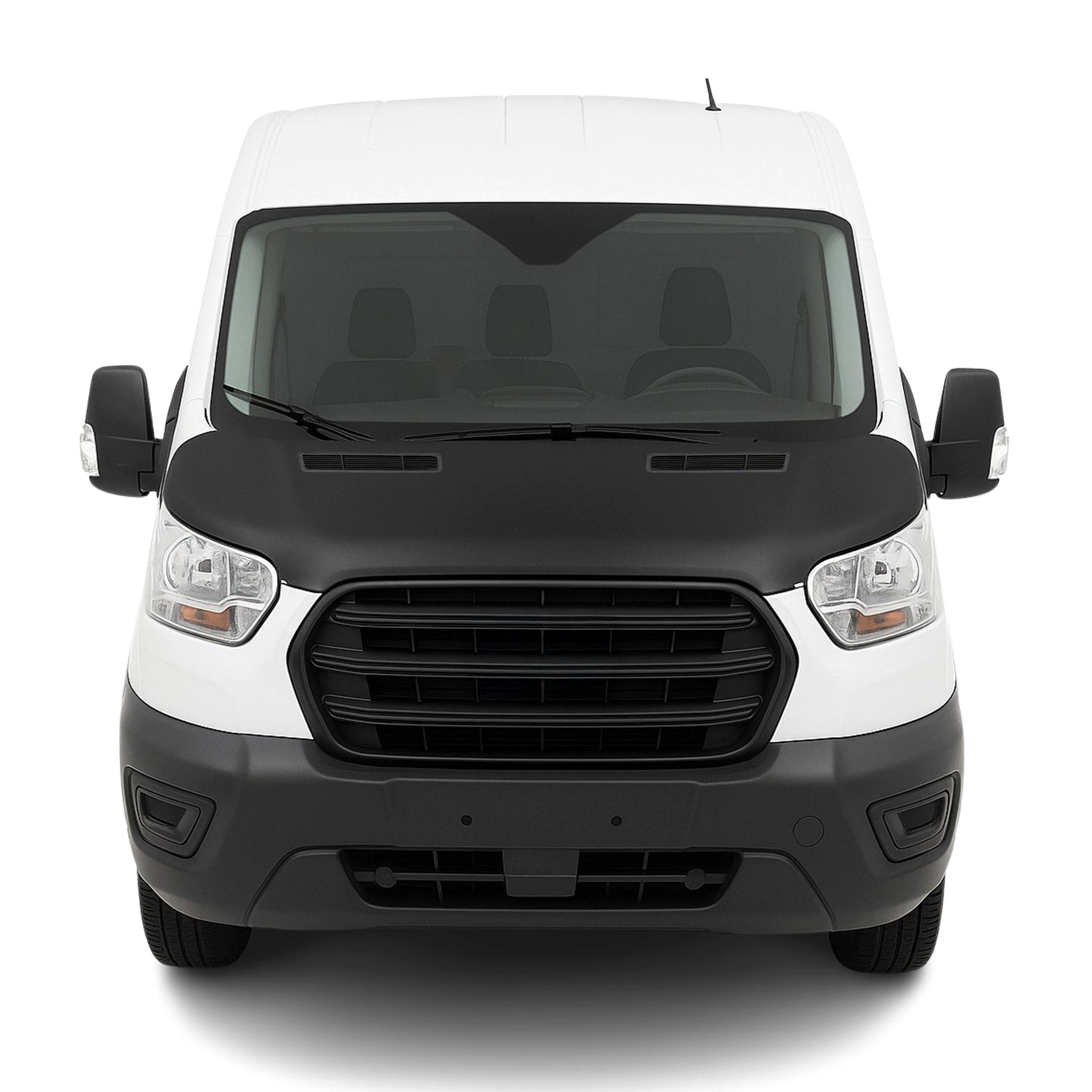 OMAC Frontstoßstange Haubenbra Bonnet Bra für Ford Transit 2014-2025 Schwarz 1tlg, 1-St., Haltbar