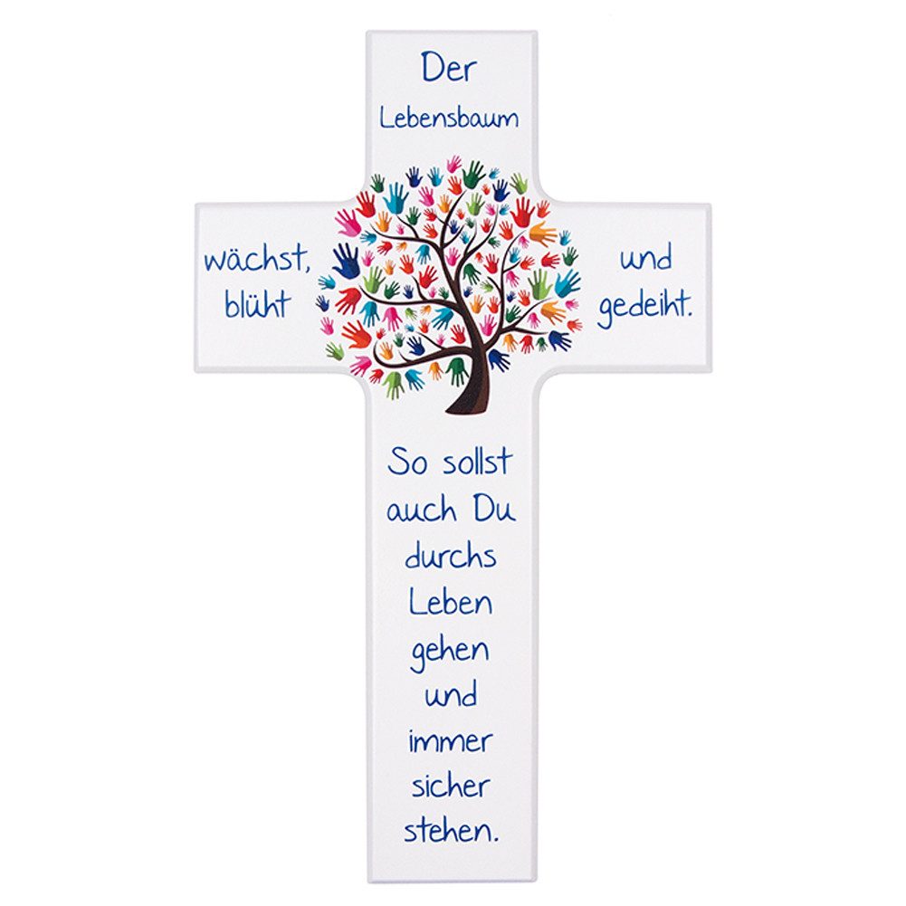 Fritz Cox Hängedekoration Kinder- Holzkreuz 'Lebensbaum' günstig online kaufen