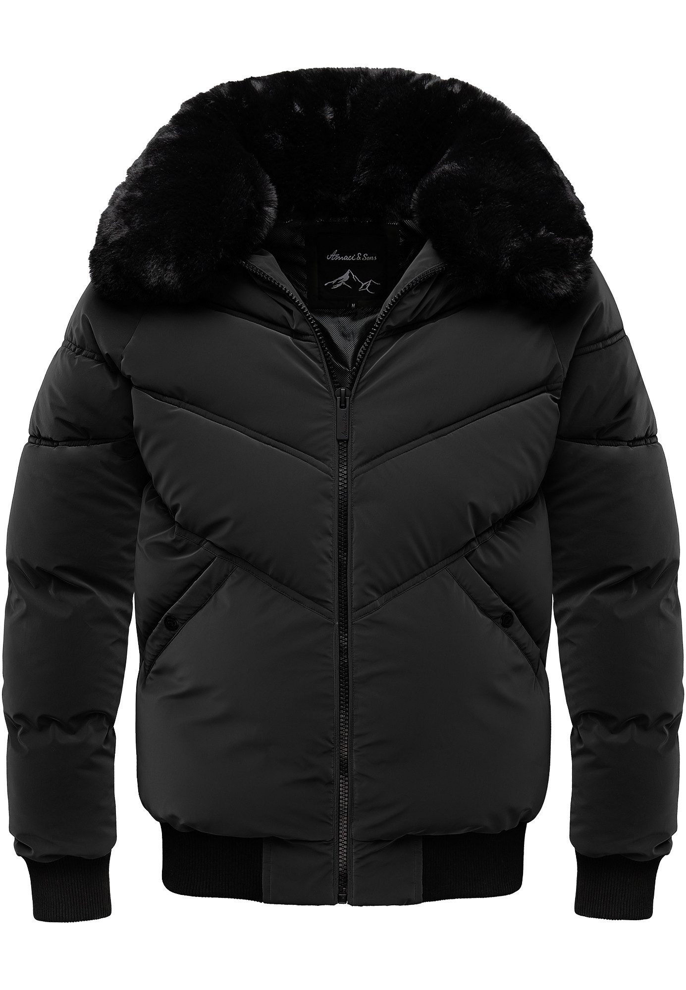 Amaci&Sons Winterjacke AUGUSTA Winterjacke Herren Gefütterte Dicke Winter J günstig online kaufen