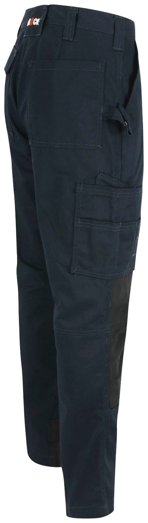 Herock Arbeitshose Titan Knopf, marine sehr Hose Taschen, 12 verdeckter Wasserabweisend, 3-Naht, angenehm
