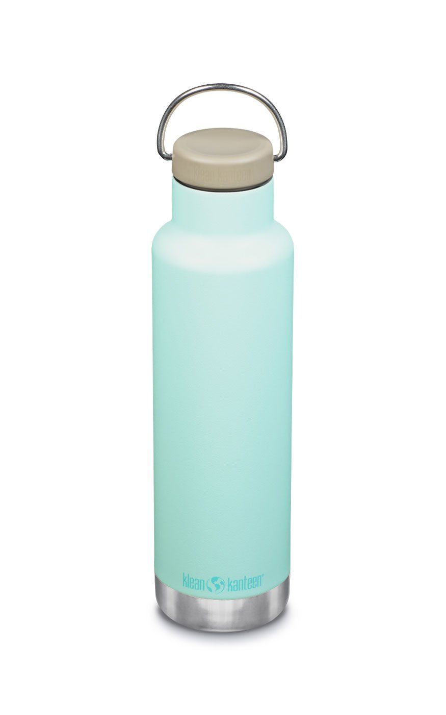 Klean Kanteen Isolierflasche Classic vakuumisoliert, 592ml mit Loop Cap Blue Tint