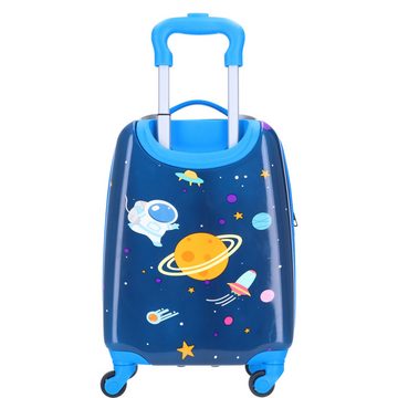 TheTrueC Koffer TheTrueC Kinder Trolley, Hartschale, Astronaut navy, 4 Rollen Rollen