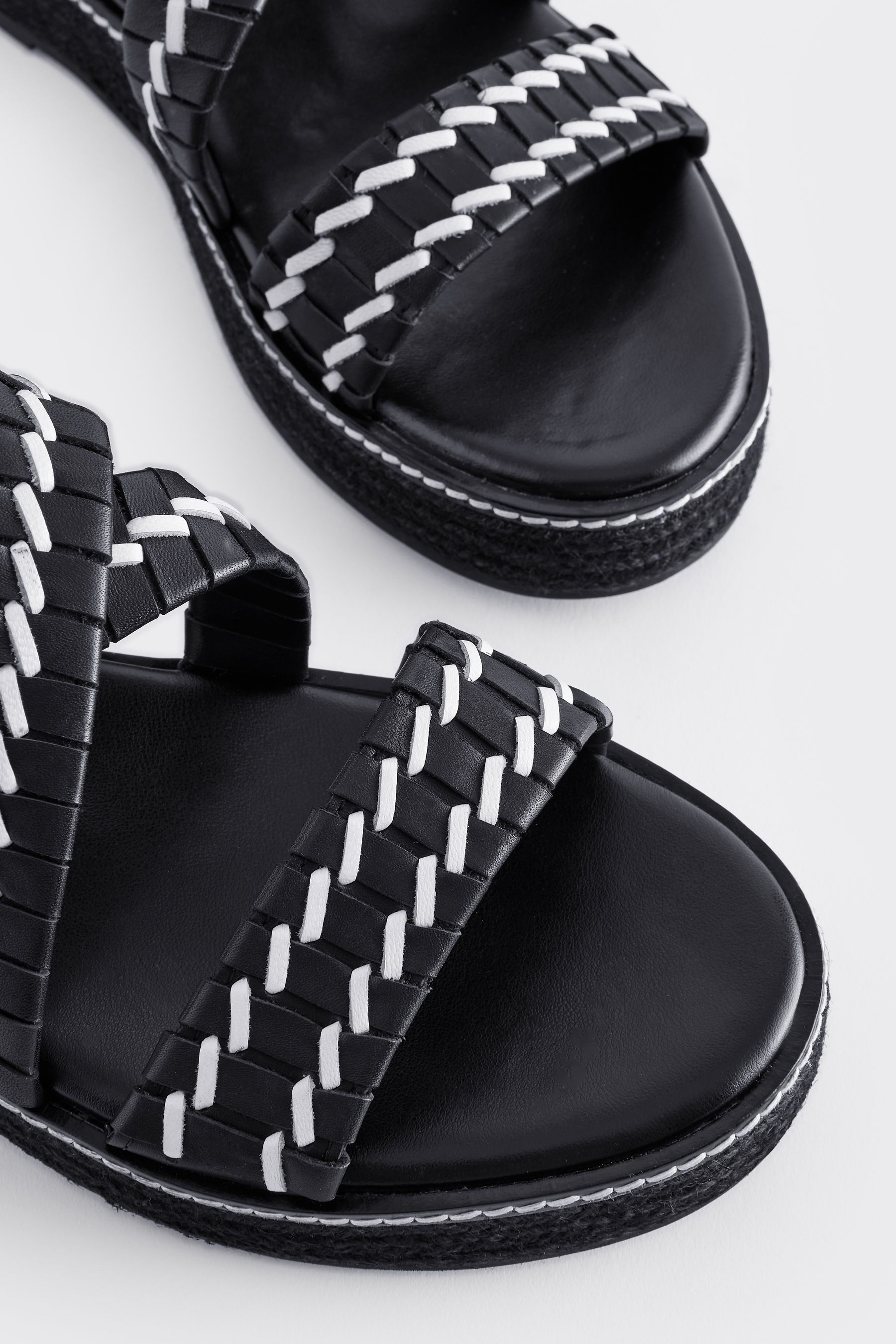 Next Forever Comfort® Espadrilles Plateau-Ledersandale Keilsandalette (1-tlg)