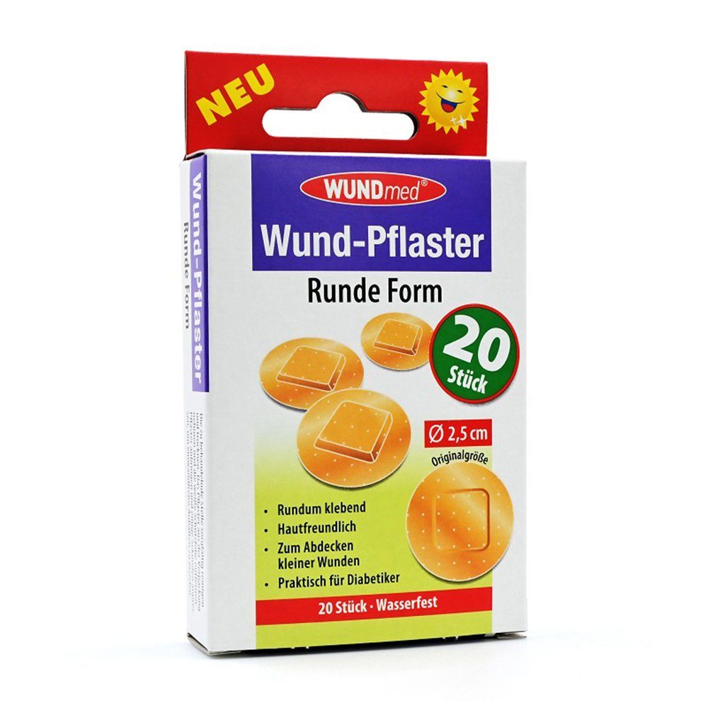 Axisis GmbH Pflaster WUNDPFLASTER 2,5 cm rund, 20 St