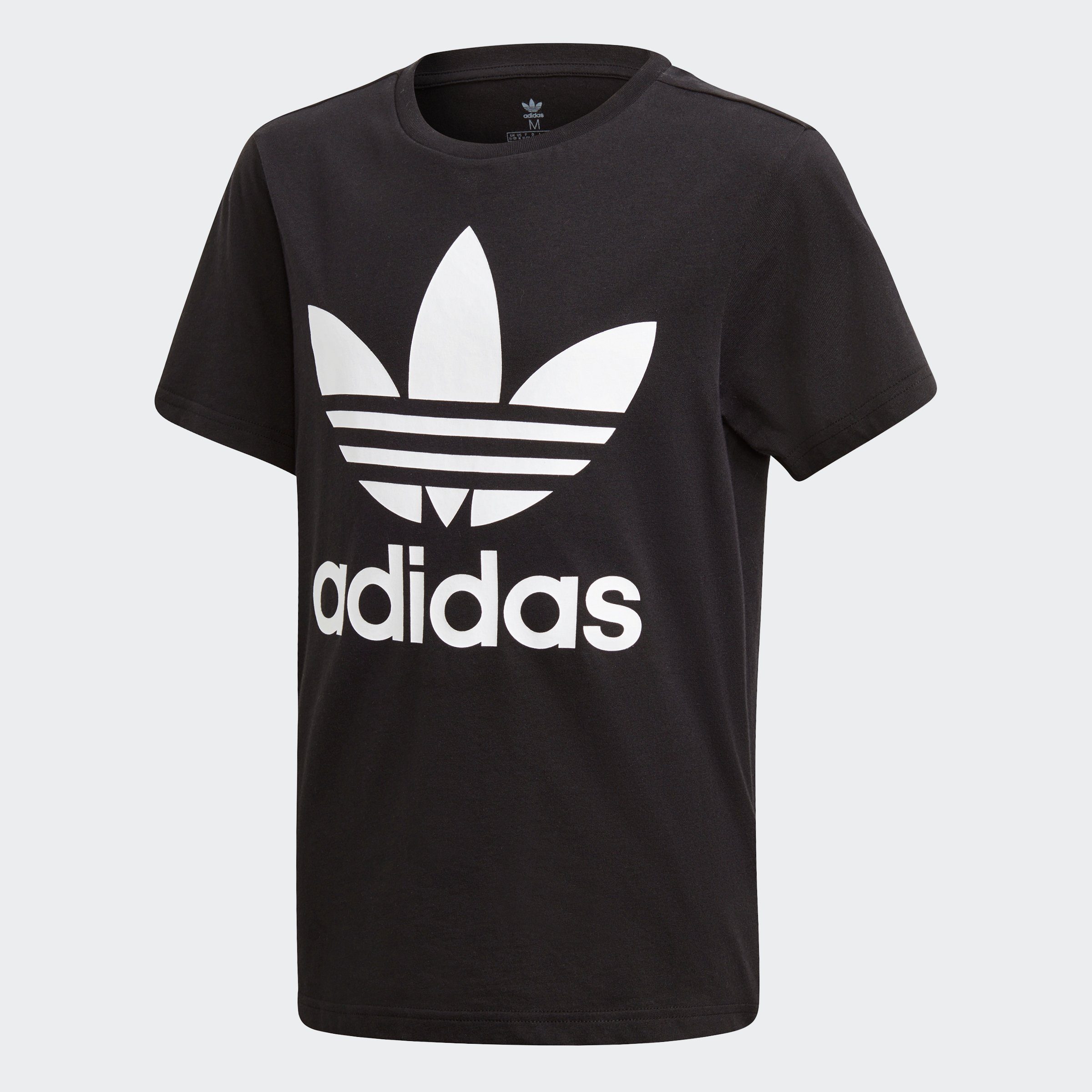 T-Shirt adidas Originals Black / Unisex TREFOIL TEE White