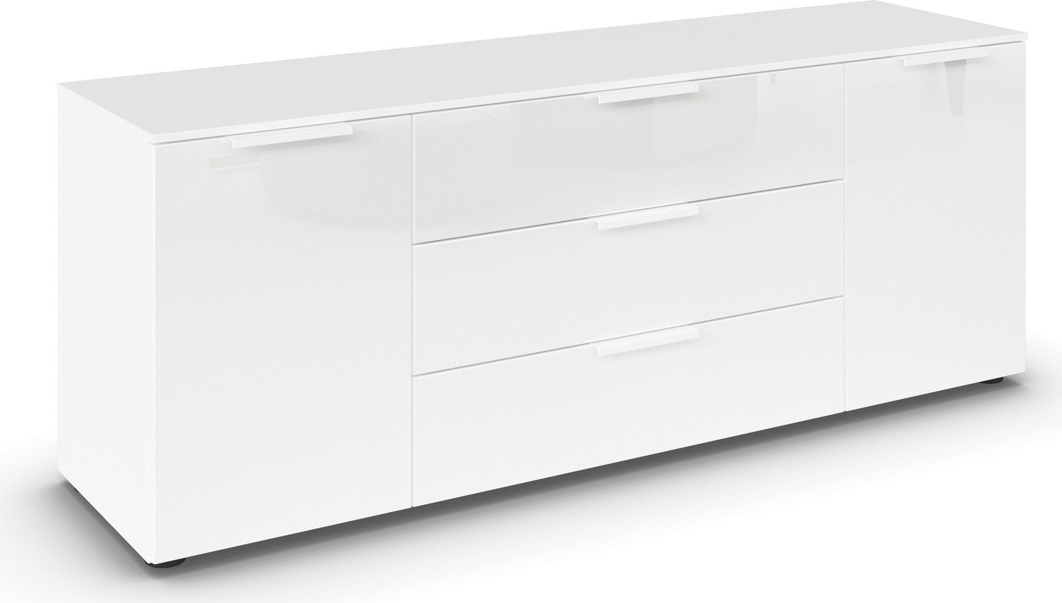 Schubkastenkommode Kommode Türkommode Sideboard Kombikommode FLIPP mit Glasfront