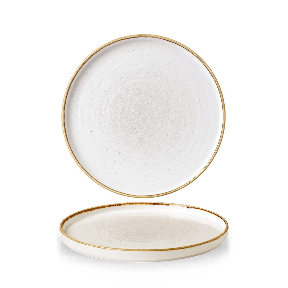 Churchill Servierplatte Super Vitrified Stonecast Barley White Тарелки 21cm, 6 Stück, Porzellan