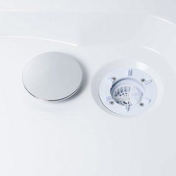 Aquabad® Ablaufgarnitur / Duschablauf inkl. Flexschlauch & Haarsieb Niedrige Bauhöhe (65mm)