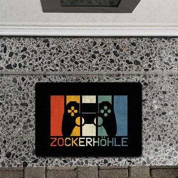Fußmatte Zockerhöhle Fußmatte in 35x50 cm ohne Rand im coolen Retro Design, speecheese