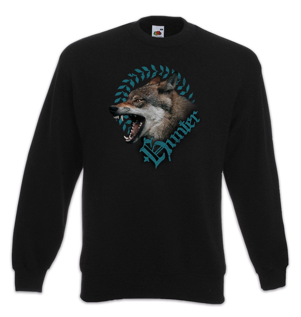 Sweatshirt Hunter Wolf Sweatshirt Wölfe Lupo Hirsch Lupus Wolves Reh Jagd Jäger
