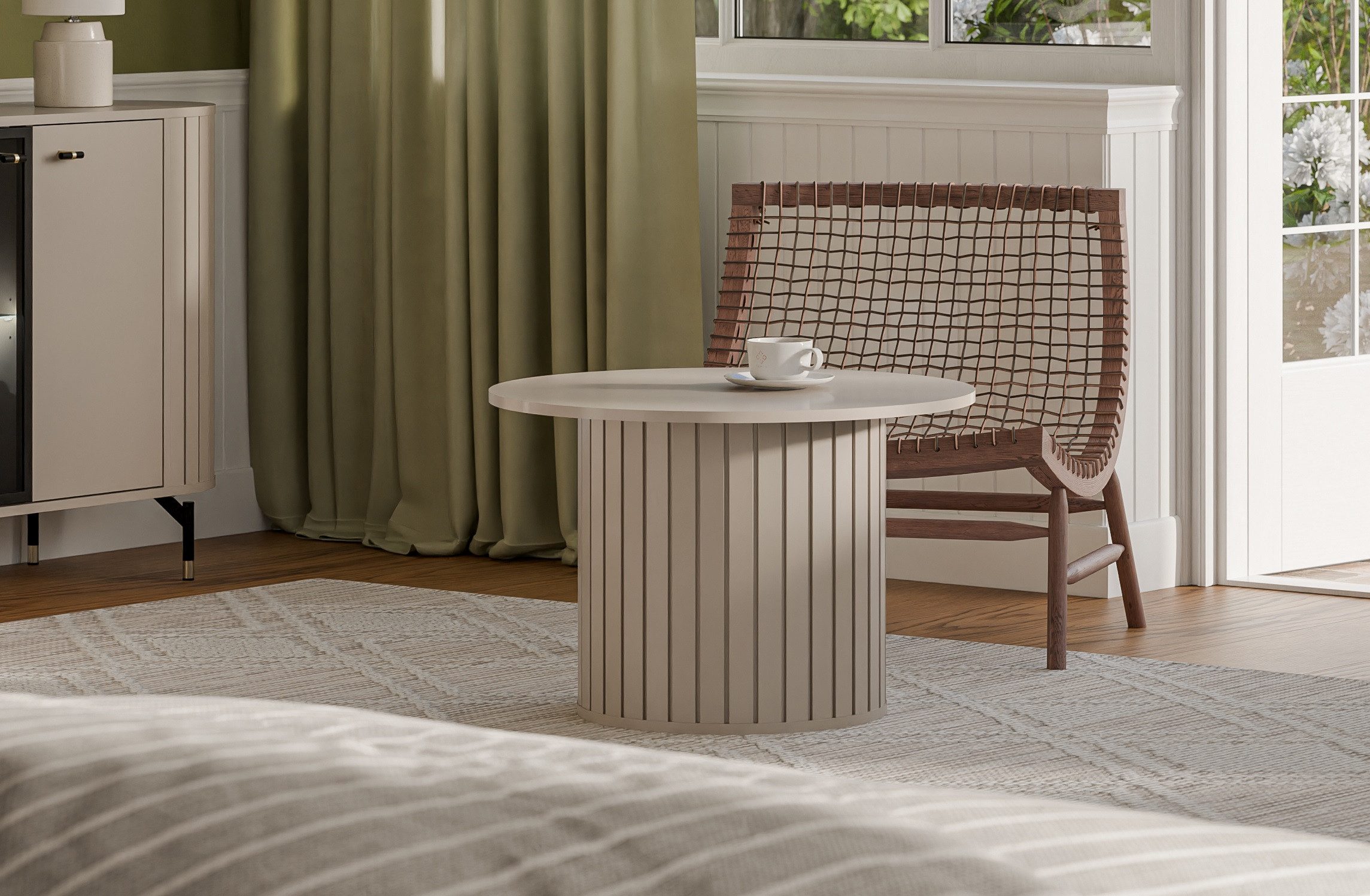 designimpex Couchtisch Design Couchtisch Roma DO-7 rund Wohnzimmertisch Bei günstig online kaufen