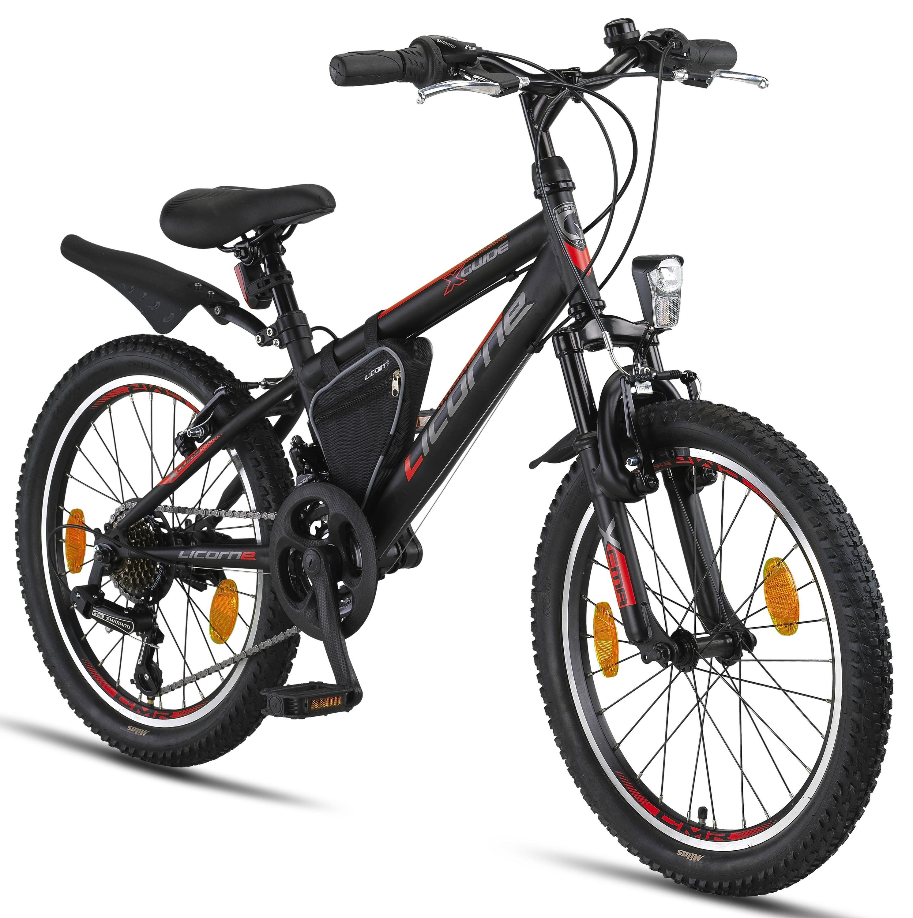 Mountainbike Licorne Bike Guide Premium Mountainbike in 20, 24, 26 Zoll - Fahrrad