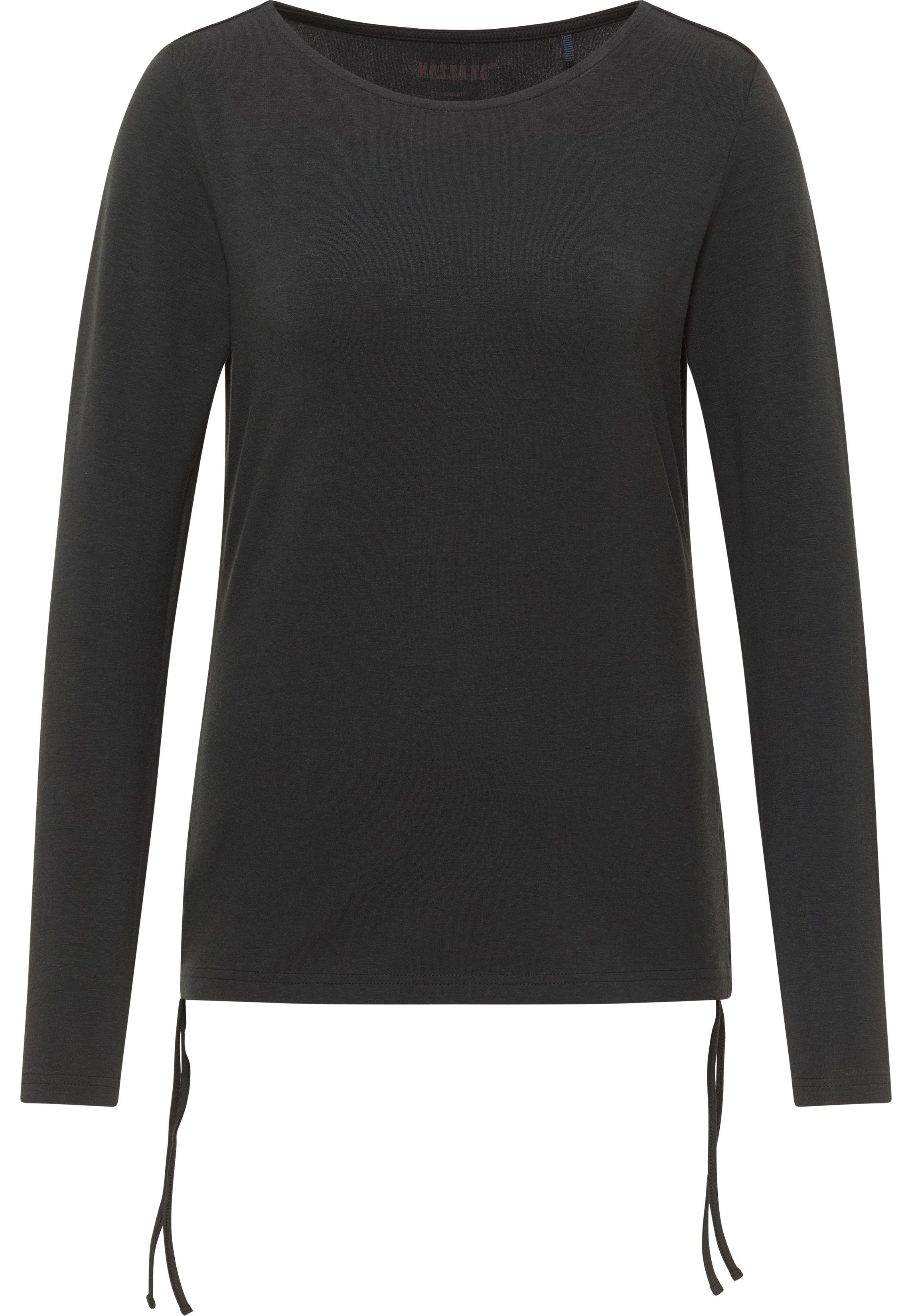 MUSTANG Langarmshirt Style Delia mit Zugbändern günstig online kaufen