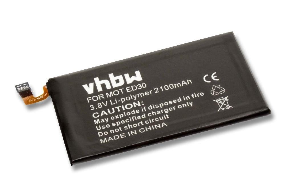 vhbw kompatibel mit 2100 (3,8 XT1042 Motorola XT1045, Smartphone-Akku V) Li-Polymer mAh
