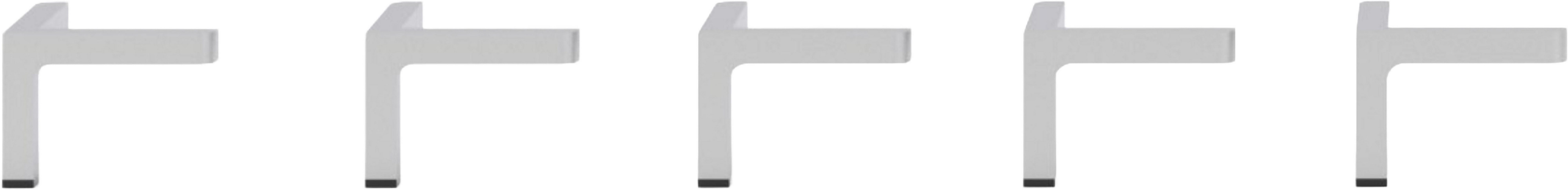 Innostyle Möbelfuß Universal-Fuß-Set, (5-St), 5 Füße aus Kunststoff in Chrom matt