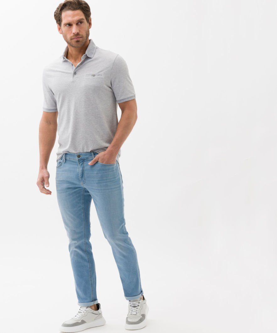 Poloshirt Style silberfarben Brax PIETER