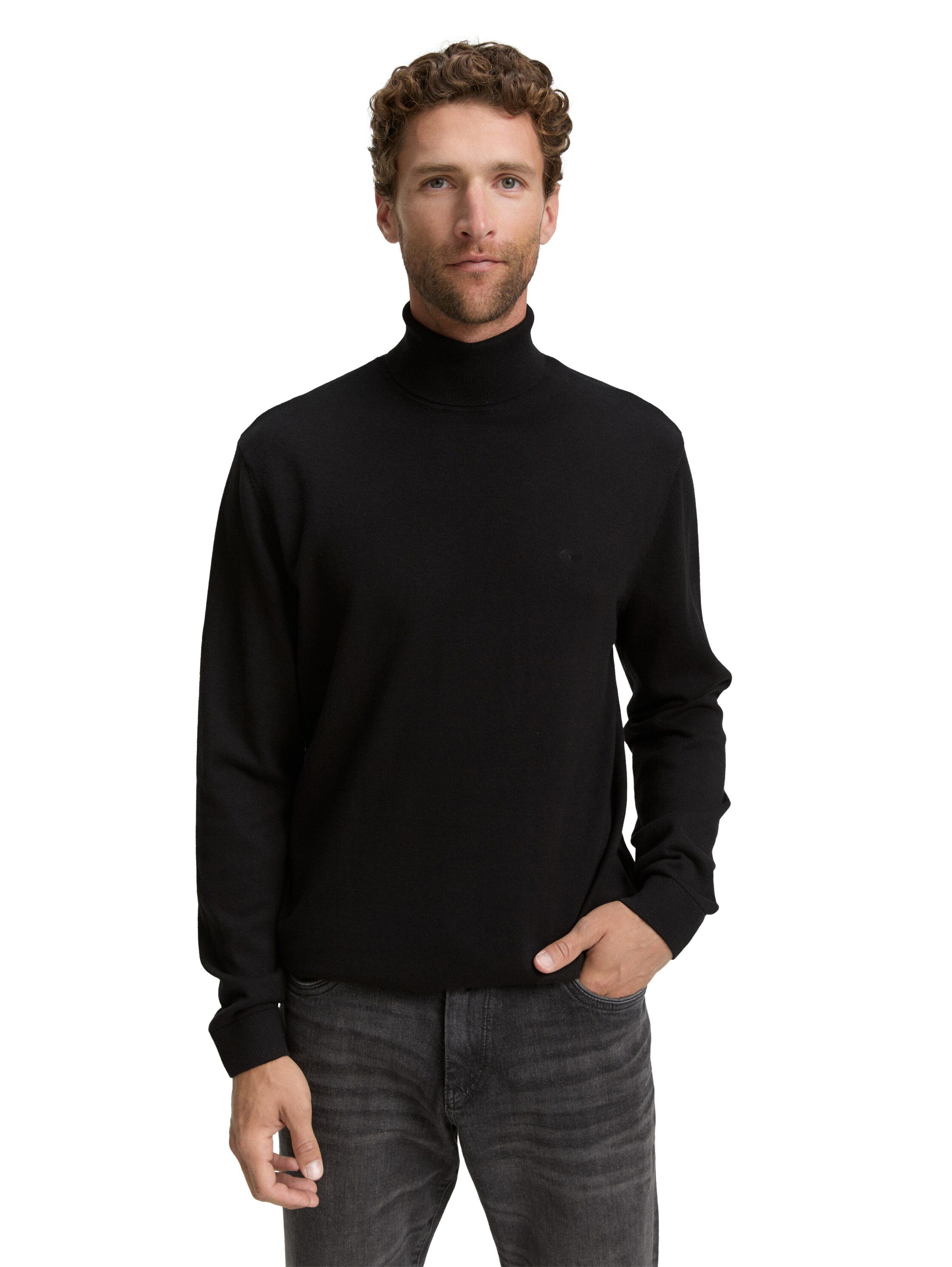TOM TAILOR Rollkragenpullover im Strick-Design