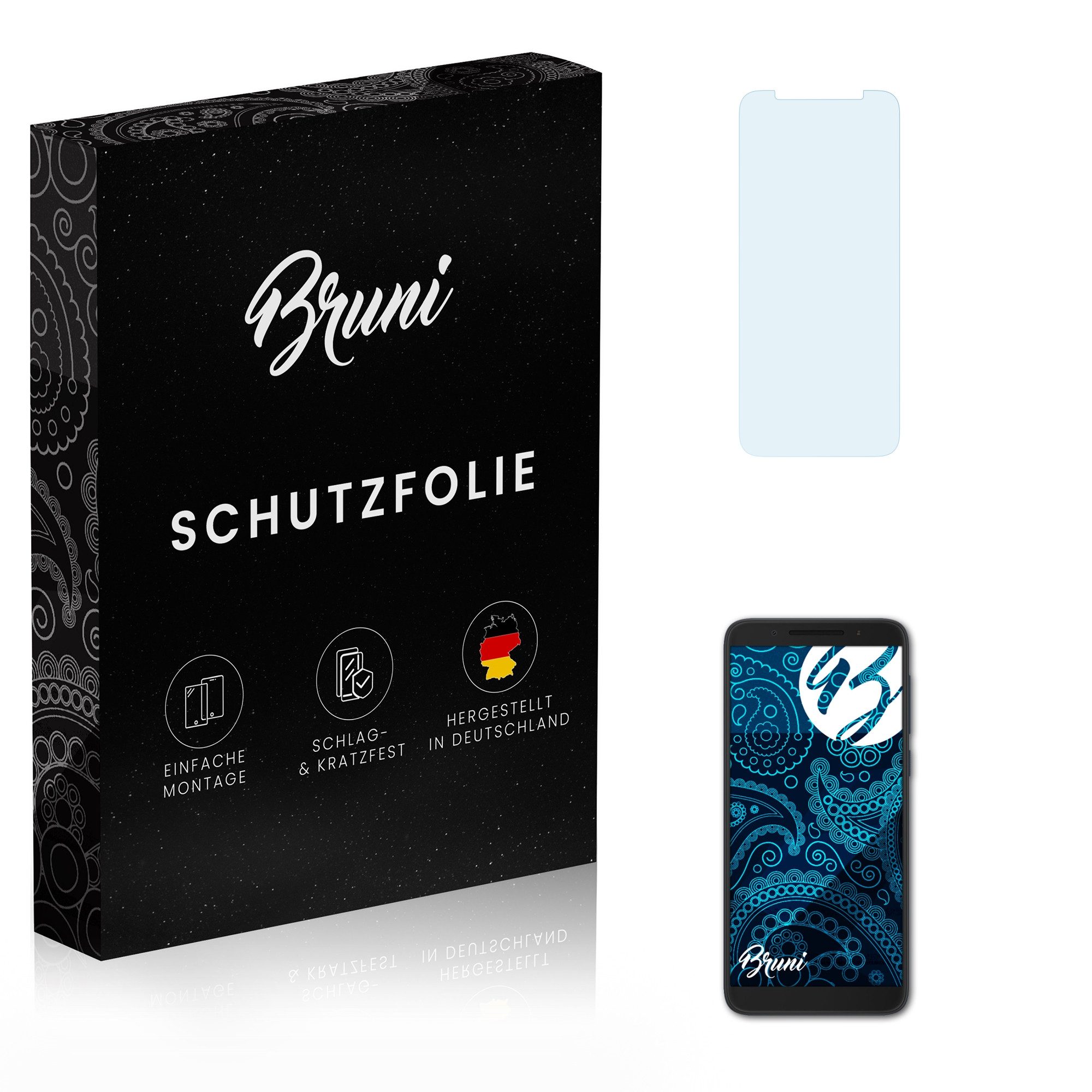 Schutzfolie Glasklare Displayschutzfolie für Alcatel 3
