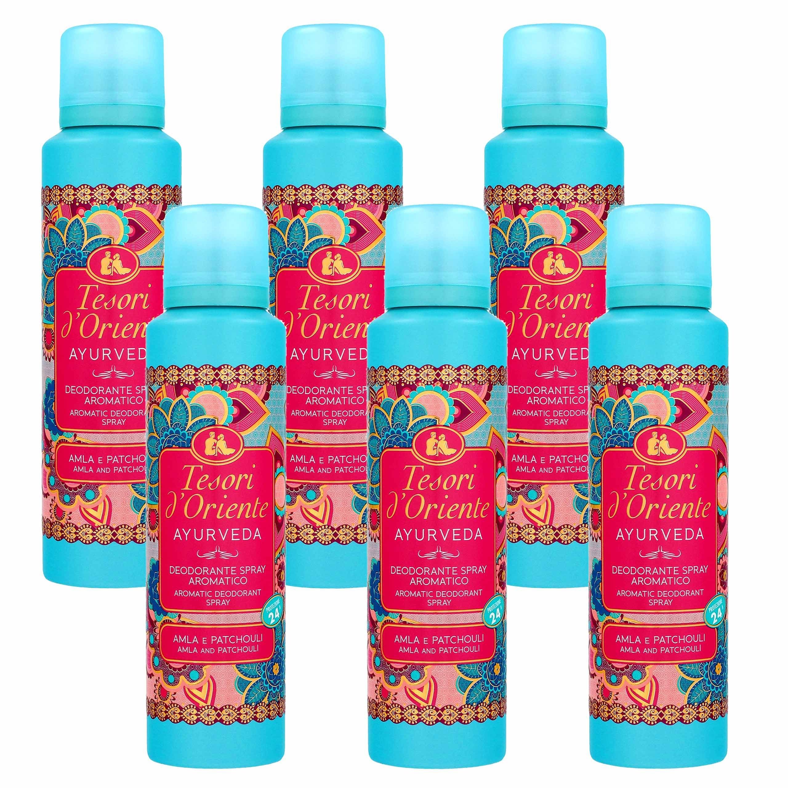 6x Tesori D'Oriente Deo-Spray Royal Oud D.Yemen – Je 100 Ml, Duftset Mit Holzig-orientalischem Aroma