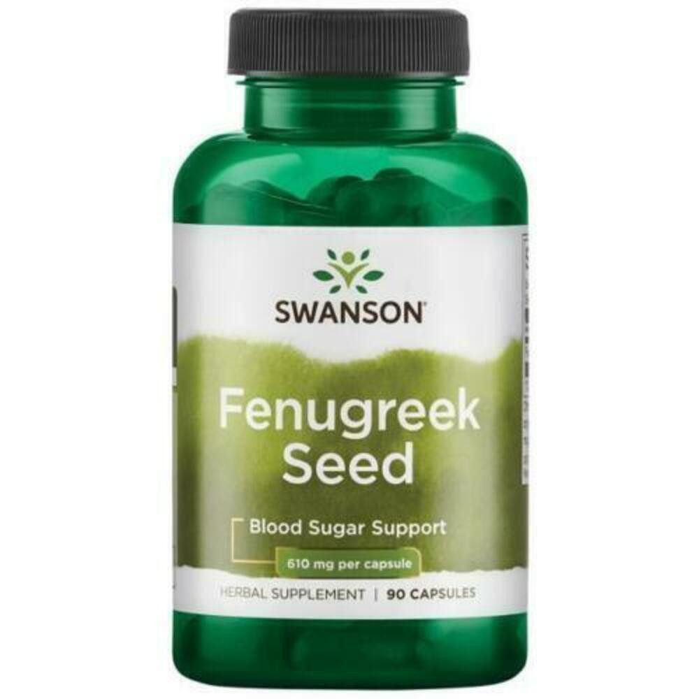 Swanson Health Products Swanson Bockshornklee 610mg Fenugreek Seed 90 Kapseln Kapseln, 106 g